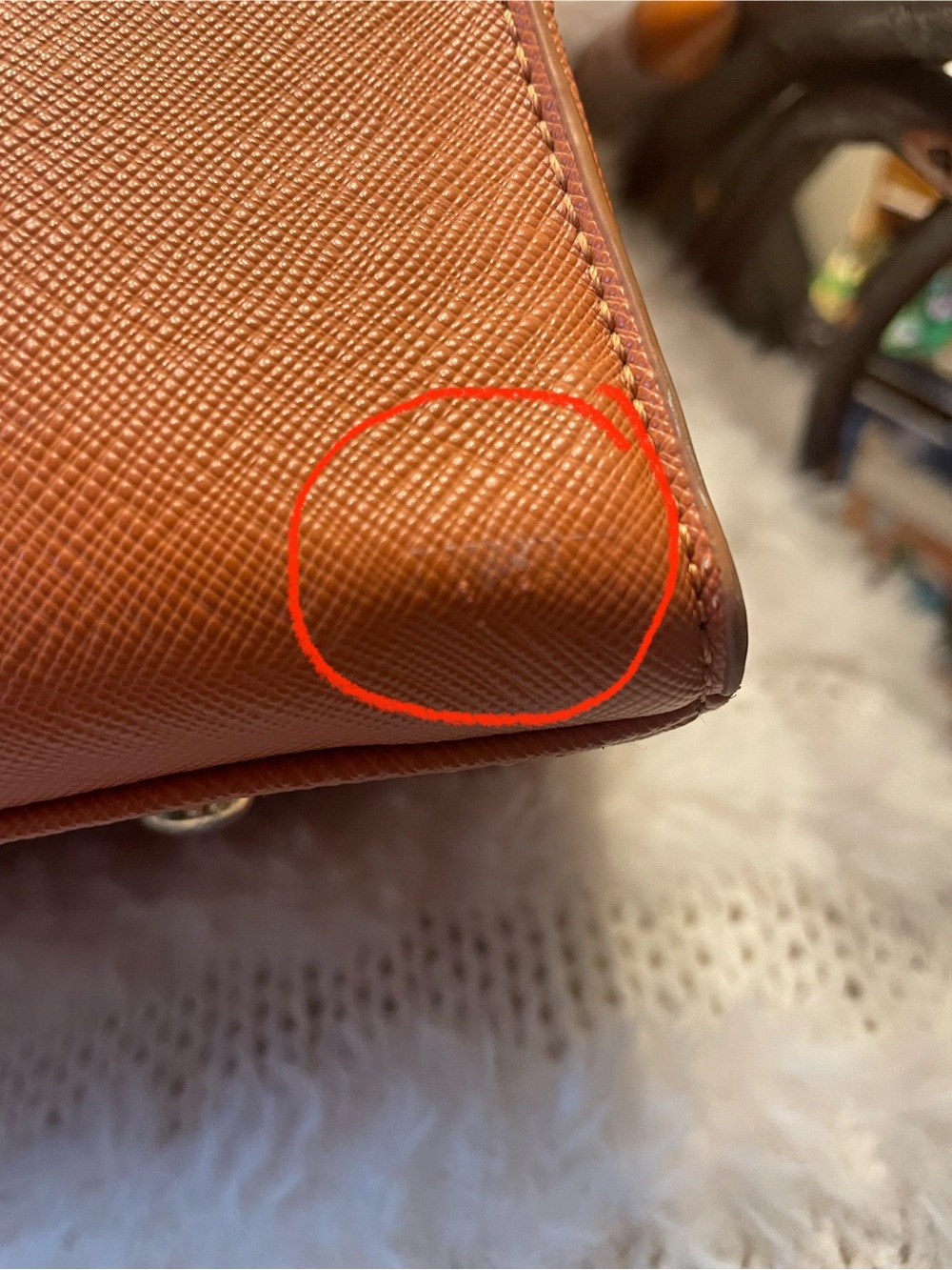 Structured Computer Bag - Tan - Picture 10 of 10
